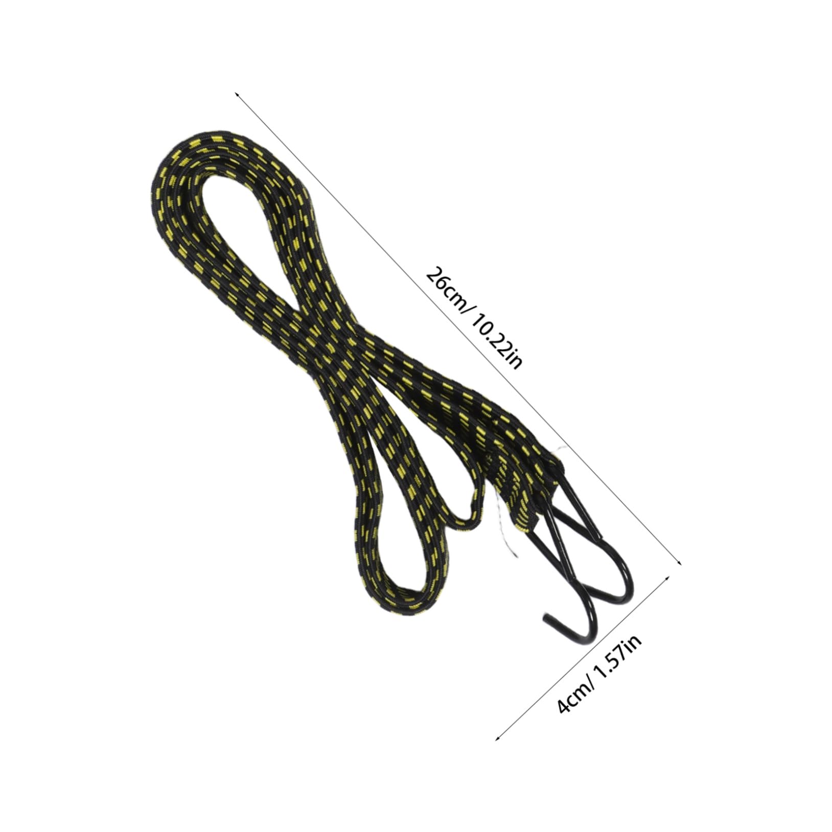 SUPVOX 5pcs Elastic Tie Rope with Hook Motorcycle Luggage Straps Cargo Elastic Straps Tarps Tie Down Ropes Luggage Tie Down Ropes Hooks for Heavy Duty Bungee Cords Latex Silk