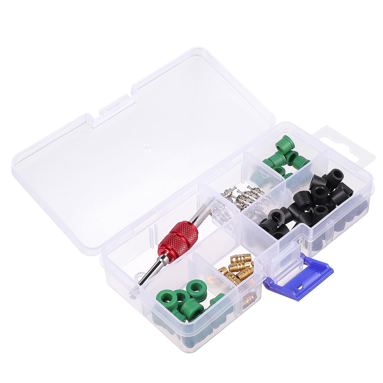 Werkzeugventil AC-Auto-Kit Luftentfernung Klimaanlage Schrader Core Reparaturwerkzeuge Kältemittelrückgewinnung Aufladeleitung Schlauchdichtung HVAC