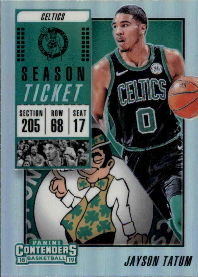 Basketball NBA 2018-19 Panini Contenders Season Ticket Premium Edition #52 Jayson Tatum NM Near Mint Celtics