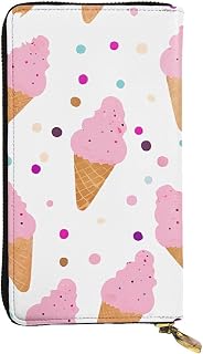 Ice Cream Conesfull Width Double-Sided Printed Long Wallet Is A Must-Have For Travel, Portable And Easy To Store In One