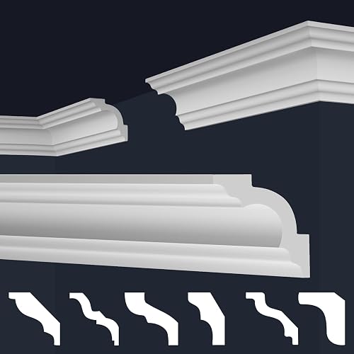 MARBET DESIGN Moulures de plafond XPS en polystyrène blanc