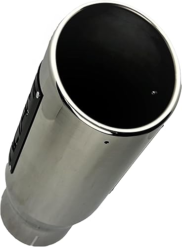 NETAMI - Punta de escape diésel de 4 pulgadas a salida de 8 pulgadas, longitud total de 18 pulgadas, punta de escape diésel, acero inoxidable, alta disponible en Yaxa Colombia