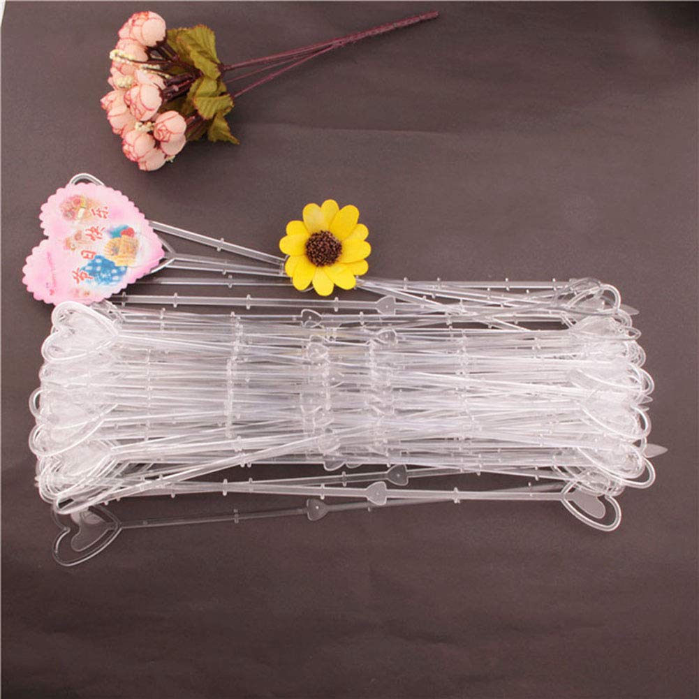 240 Blumen-Pickstäbe – Transparente Kartenhalter Für Blumensträuße, Hochzeit & Party-Deko (ca. 30,5 Cm)