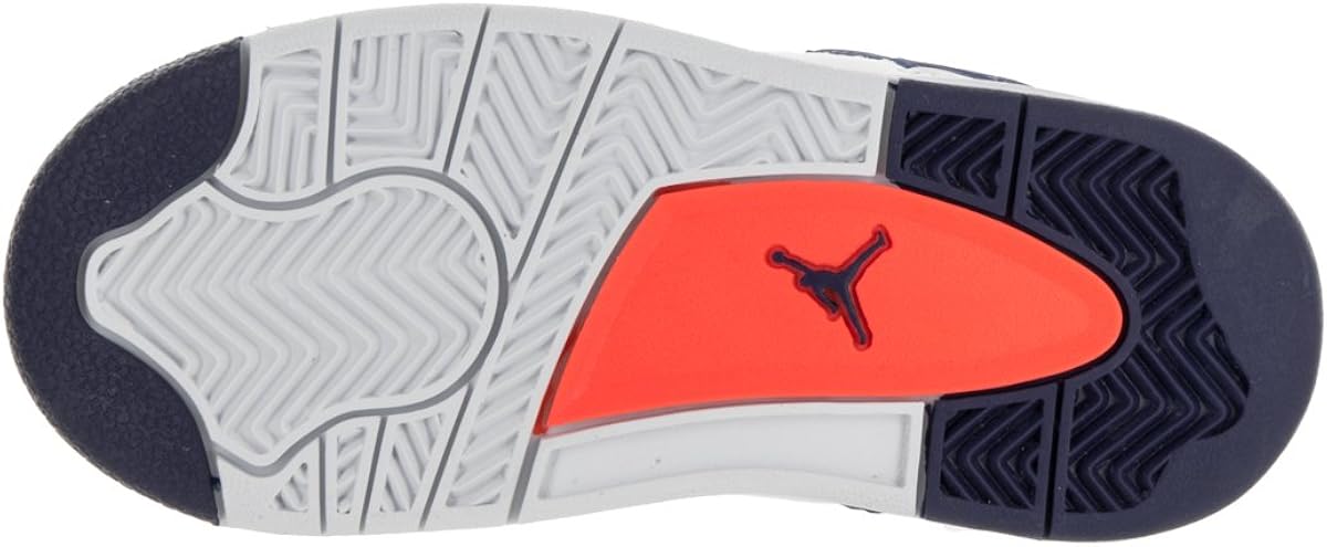 Air Jordan 4 (IV) Retro Blanco/Azul/Naranja Para Hombres