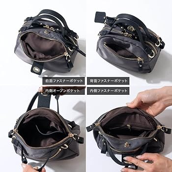 ヘイニ　ミニナイロンロシェ 期間限定 超早割】異素材（ナイロン✕本革）コラボショルダー
