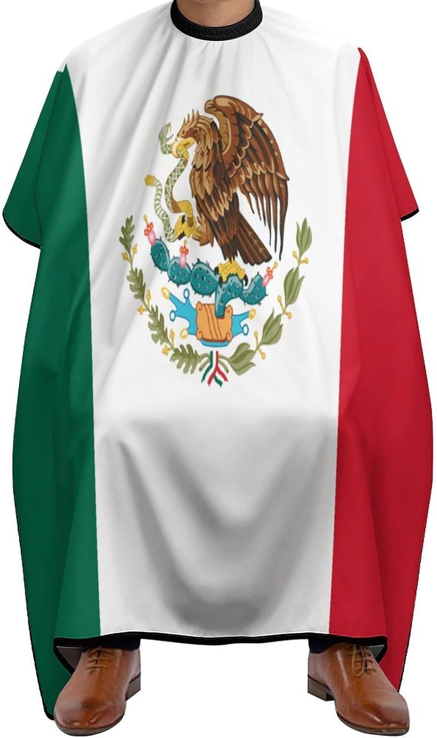 Flag of Mexico Barber Cape Professional Hair Cutting Apron Hairdresser Cape for Men Women
