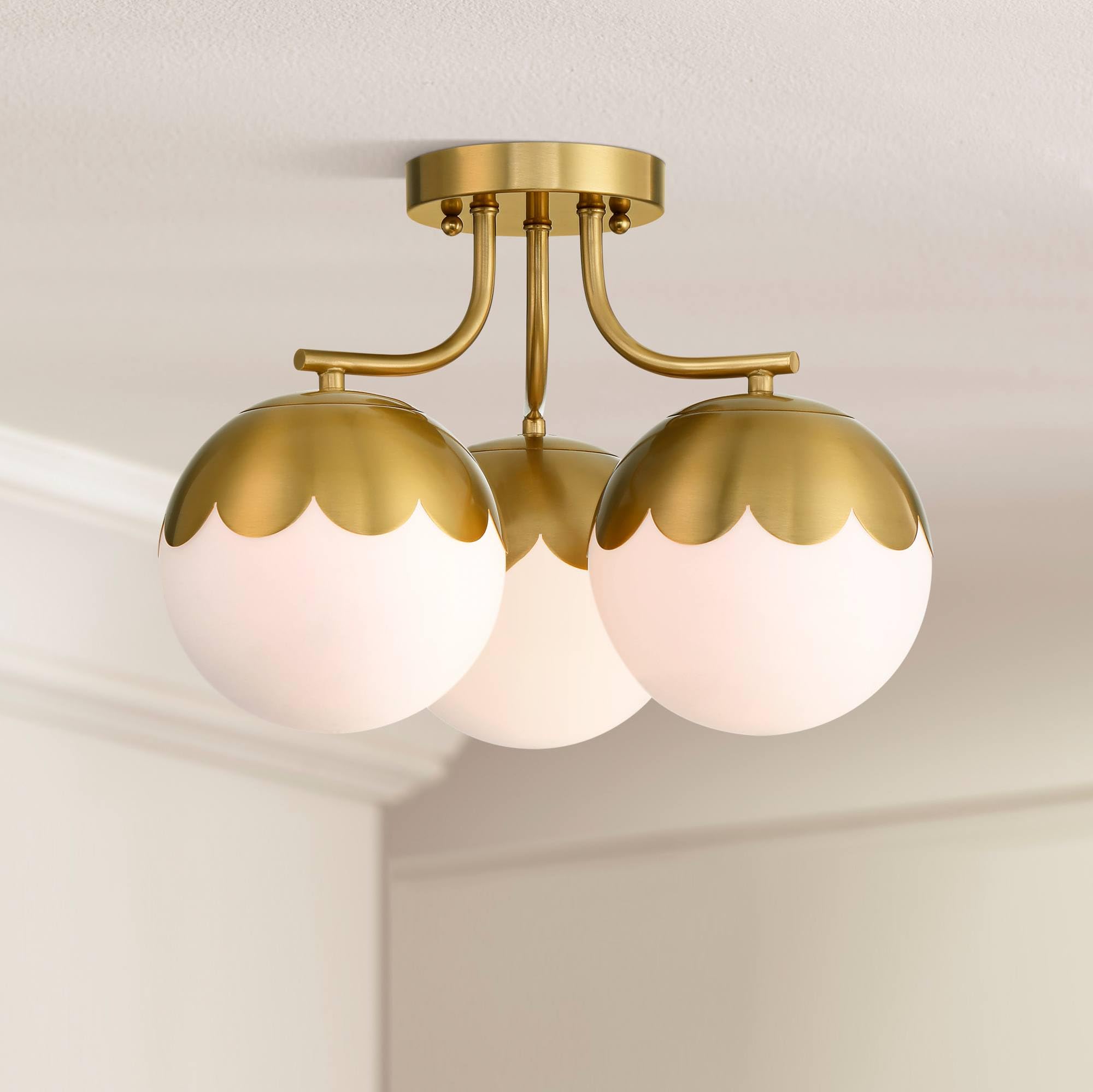 360 Lighting Camila Semi Flush-Mount Ceiling Light Fixture