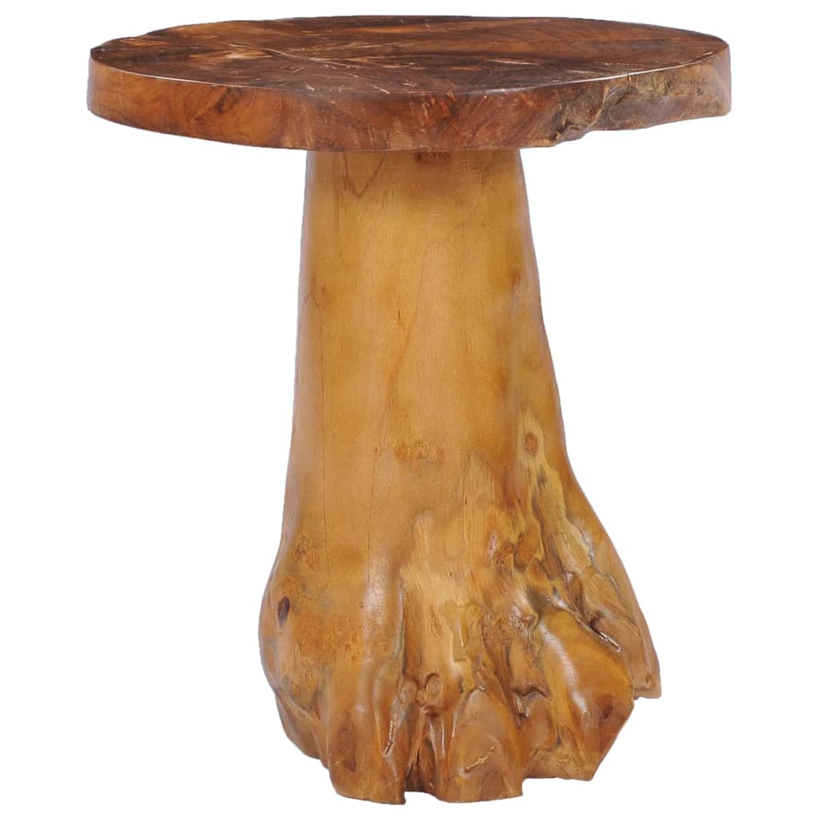Homgoday Table basse 40 x 40 cm en bois de teck massif, table d'appoint, table d'appoint pour salon, salle de réception d'invités, chambre à coucher et mobilier de bureau