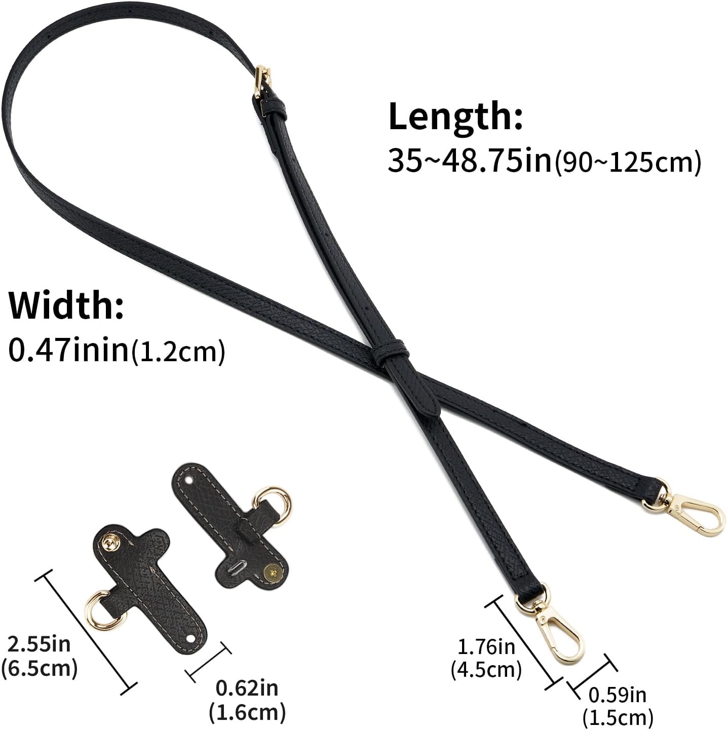 Leather Strap Suitable for Longchamp Handbag,Crossbody Adjustable Shoulder Strap Conversion Kit - Image 2