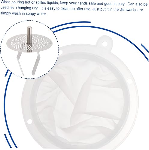 Miniatura 4 de DOITOOL 1 Unidades de embudo de acero inoxidable Colador de metal Mini embudos de metal embudo de aceite embudo de cocina embudo de vino de acero