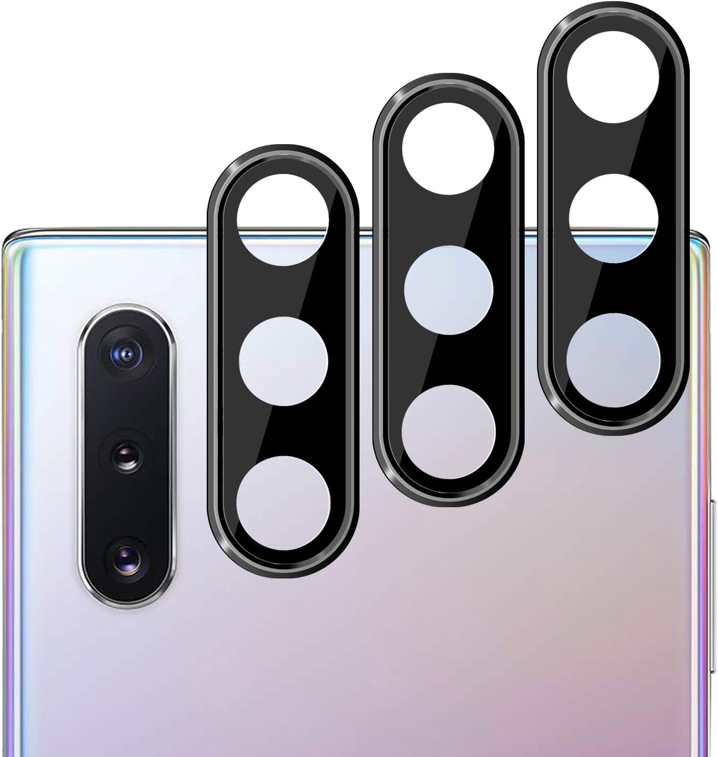 Galaxy Note 10/10 Plus Camera Lens Protector(3 Pack), Anti-Scratch Ultra Thin 3D Camera Lens Protective Protector Compatible with Samsung Galaxy Note 10/10 Plus