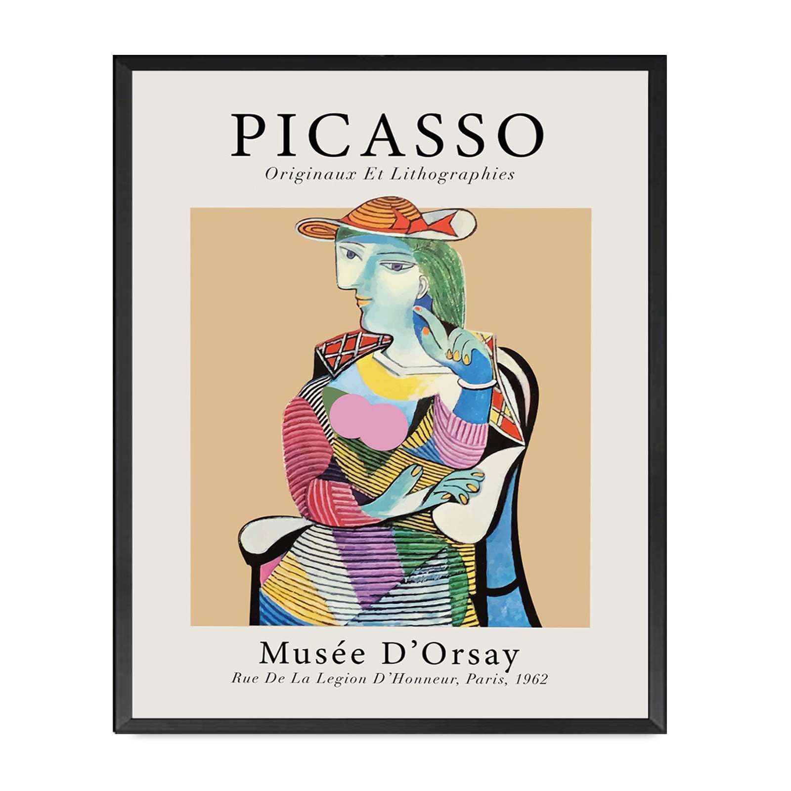 SENLYCH Printed Canvas Painting Wall Art Pablo Picasso Marie