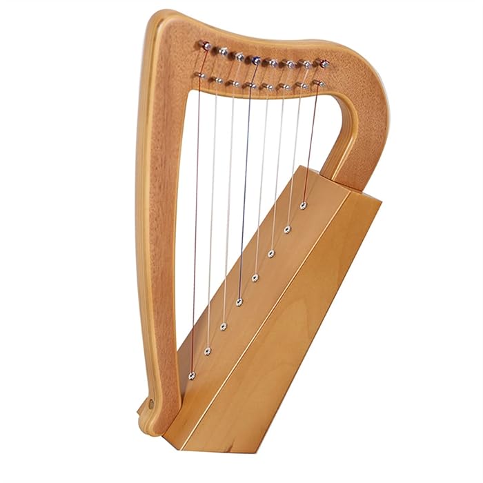 Buy Harp Instrument Kit Small Lyre Harp 8 String Solid Wood Mahogany