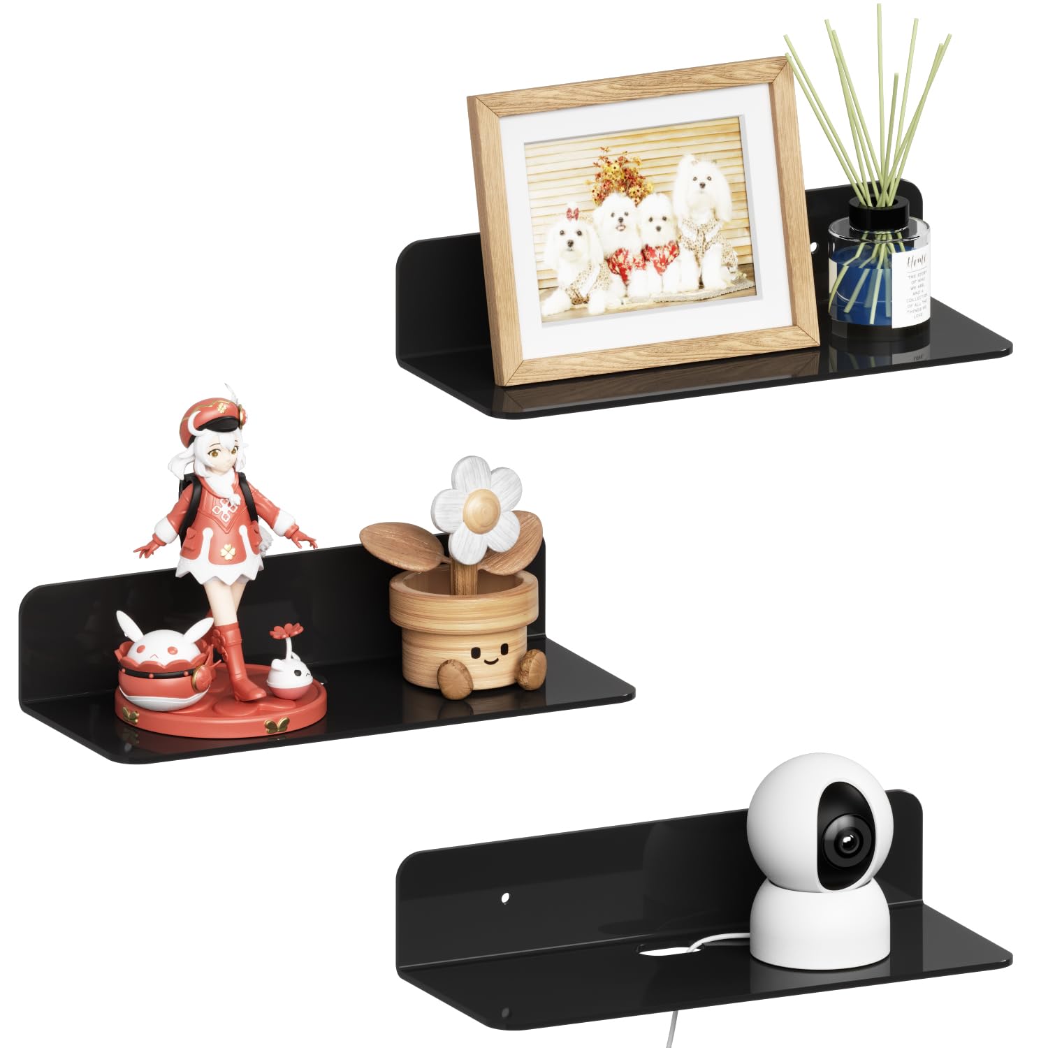 RICHER HOUSE 23cm Acrylic Shelves