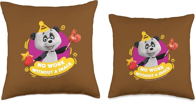Friends. No Work Without a Snack Throw Pillow