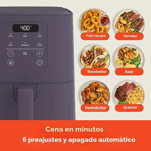 Miniatura 5 de bella Freidora de aire delgada de 4 cuartos de galón, utensilios de cocina para cualquier lugar, revestimiento antiadherente de cerámica EverGood,