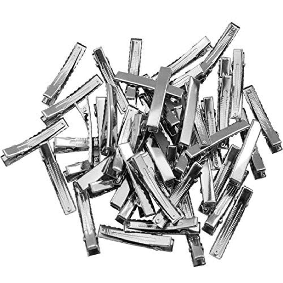 DIY Crafts Pack Of 20 Pcs, Hair Clips, 1-3/4 Inch (45 Mm)- Hair Clips Single Prong Metal Alligator Cli (Pack Of 20 Pcs, Hair Clips)