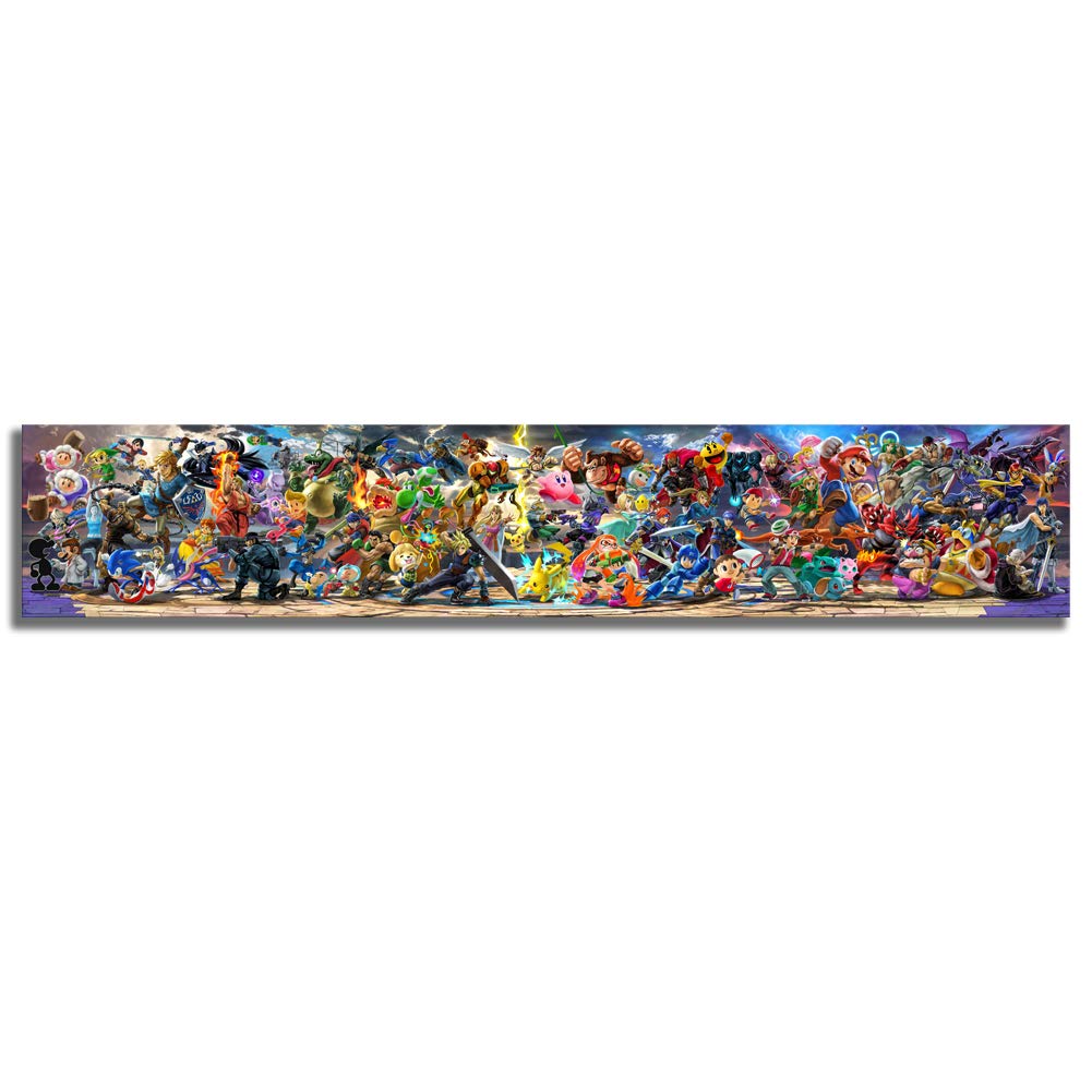 Super Smash Bros. Ultimate Mural Everyone Is Here! Banner Tapestry Wall Flag - Foto 2