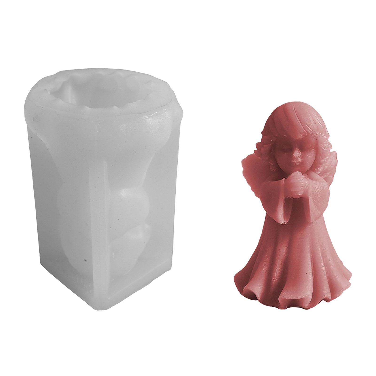 Alksubbm Angel Wing Silicone Molds for Epoxy Resin Soap Candy Chocolate Making Multipurpose Silicones Baking Tool Cement Craft Mold