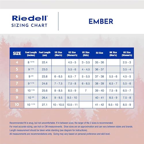 Vista 8 de Riedell Ember Patines de Hielo Recreativos para Mujeres y Hombres - Patines de Figura Cómodos de Cuero de Gamuza con Suelas Exteriores Ligeras