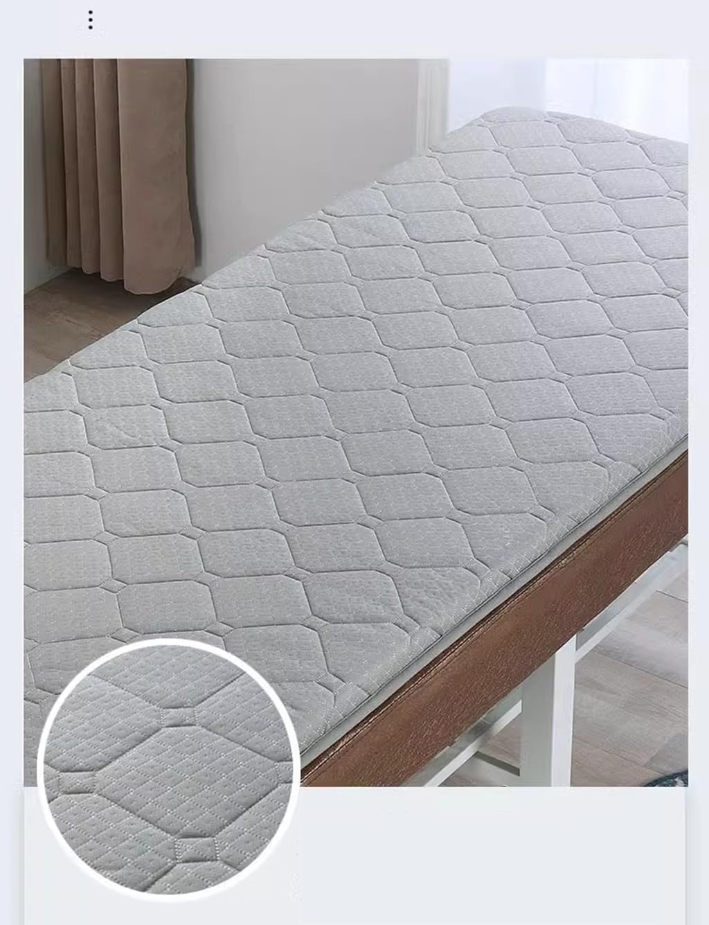 ,White 6cm,185 * 70 cm S,Memoria Espuma Masaje Colchón Topper SPA O Cama Facial Topper