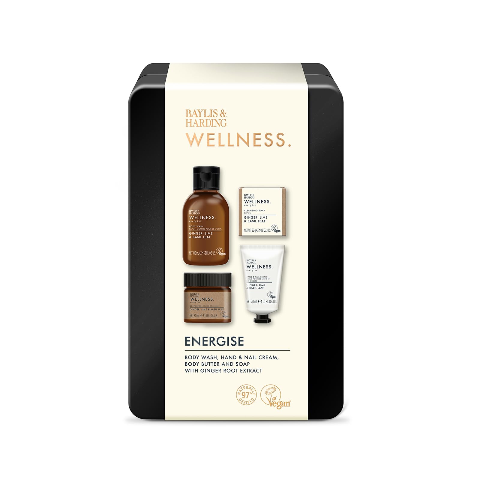 Baylis & Harding Luxury Wellness Tin Gift Set - Vegan Friendly (Pack of 1) - Image 2