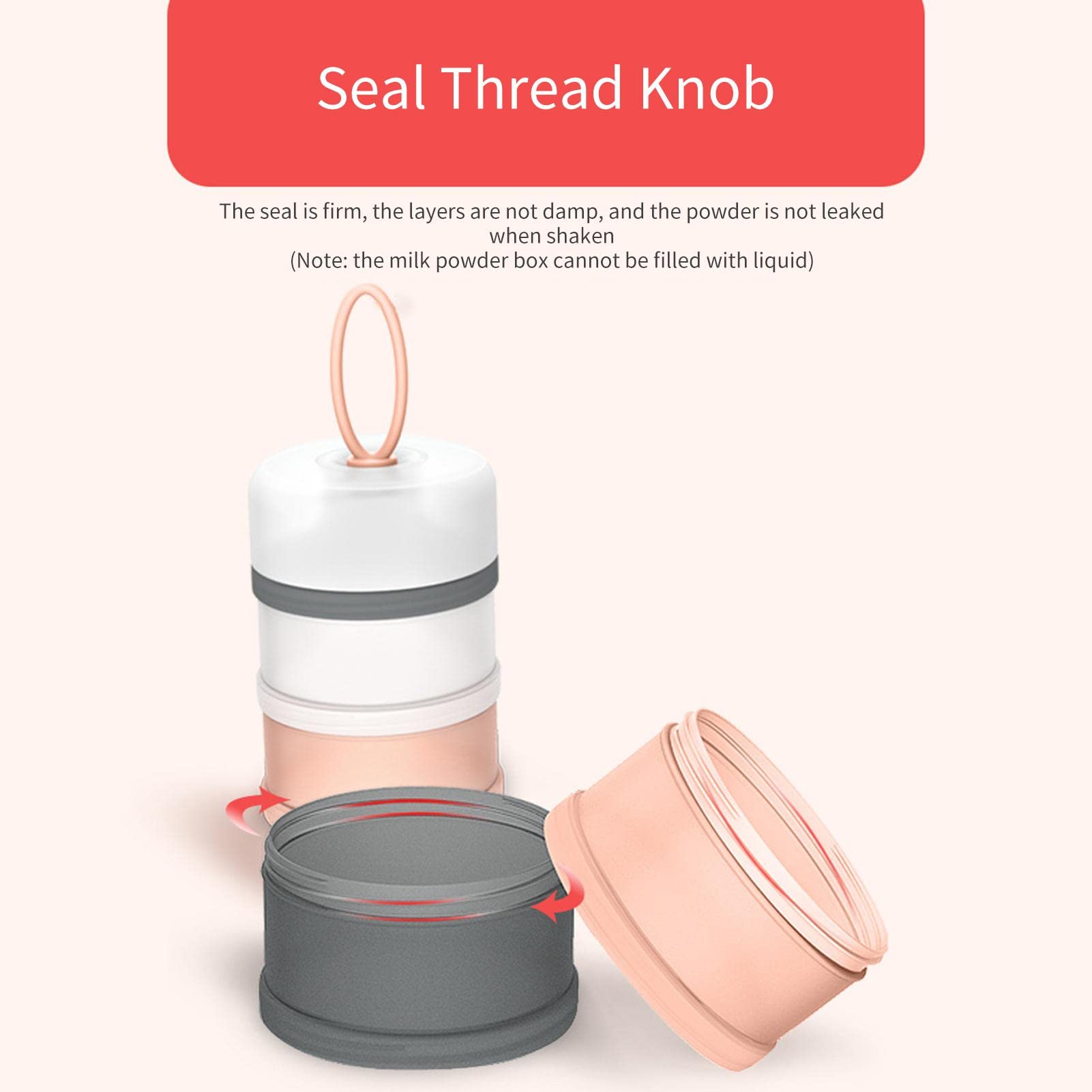 Hameio Boîte À Lait - Doseur Lait 4 Compartiments