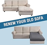 Vista 243 de H.VERSAILTEX 2025 New Sectional Couch Covers 8 Pieces Stretch Sofa Covers for Sectional Sofa Set Separate L Shaped Couch Cover for Both Left/Right