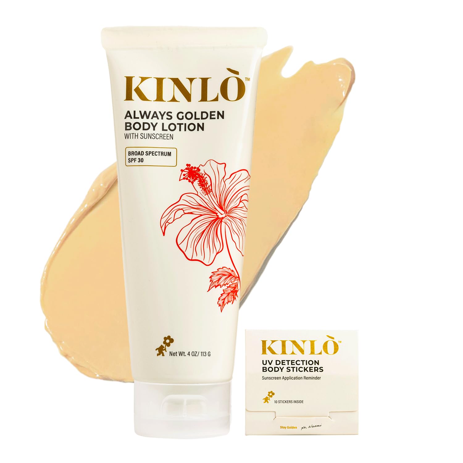 Kinlo Always Golden Body Lotion SPF 30, 4 fl oz + SPF