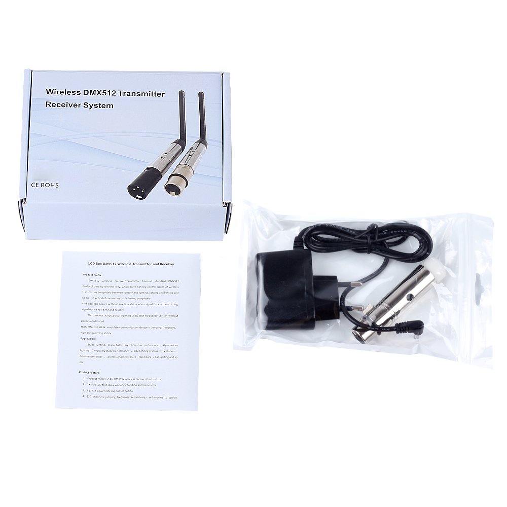 Transmisor Led Xlr Inalámbrico Sanded 2.4g Ism Dmx512 | Cuotas sin interés