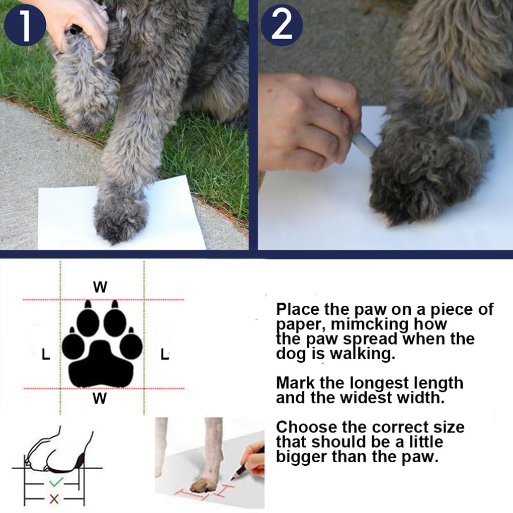 Leconpet Bottes pour chien - Chaussures hautes en maille avec sangle autocollante - Semelles antidérapantes pour petits chiens - Rouge - 3