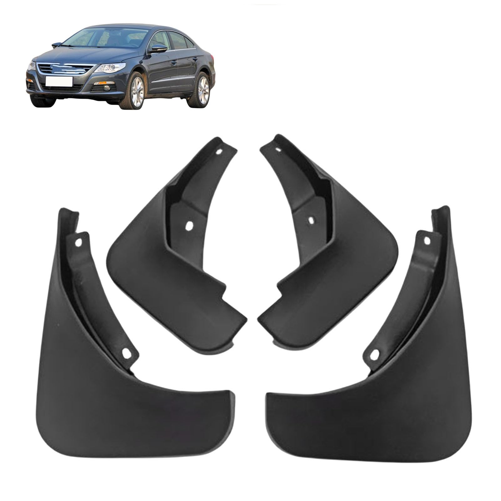 Kit de garde-boue VW CC 2010-2012 bavettes pare-boue avant arrière avec vis