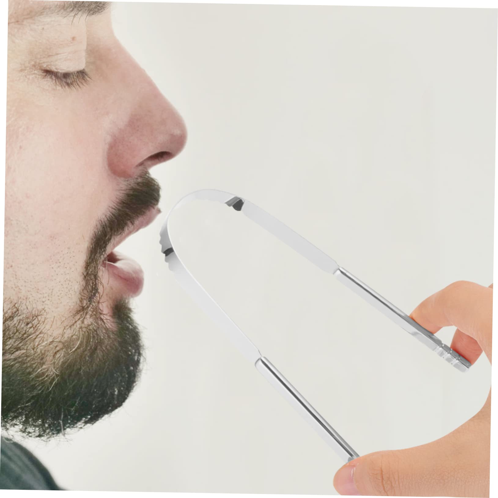Healvian 10 Pezzi raschietto per lingua portatile tongue scraper pulisci lingua per bambini strumenti professionali forniture per l'igiene orale raschietti lingua a forma di U maggiore