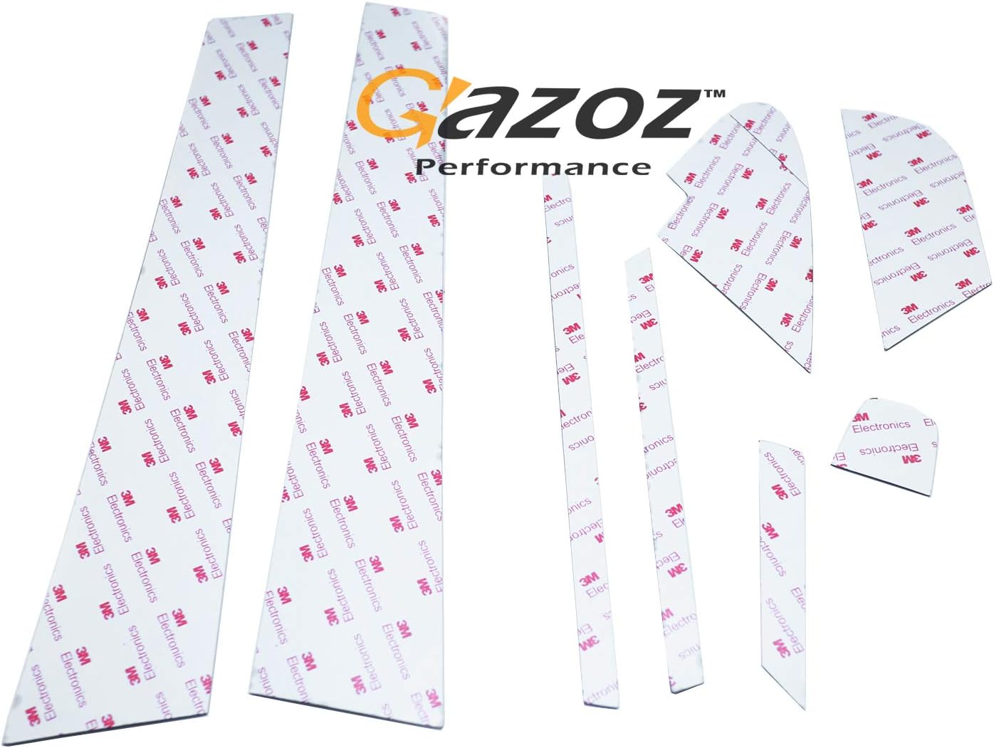 Carbon B Pillar Mask Panel Window Trims Compatible with 2015-2021 Subaru WRX STI VA - 15pcs