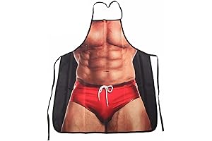 Sexy Muscle Man Kitchen Grilling Party Apron Funny Gag Gift