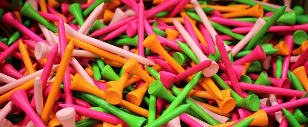 1000-3 1/4 One-Piece Seamless Golf Tees by JP Lann