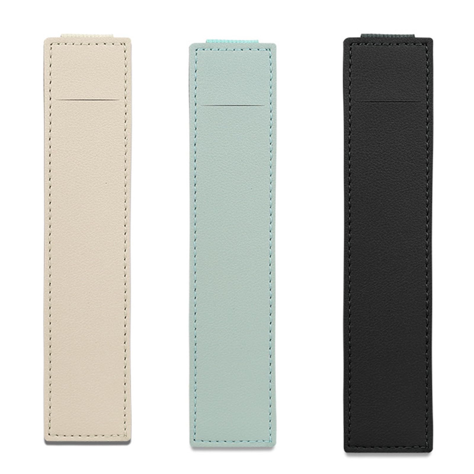 HANCLE 3Pcs Leather Pen Holder with Elastic Band for Notebook Planner, Notebook Pen Holder Journal Pouches Elastic Band Sleeve