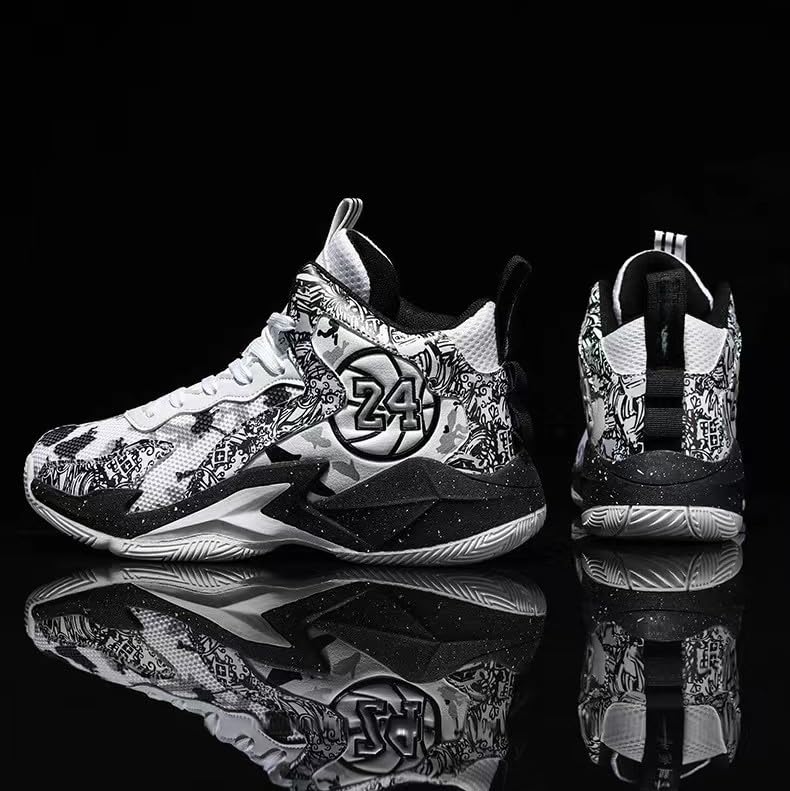 Image of Men's Basketball Shoes Fashion Printed Sneakers