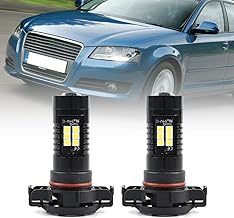 Nslumo Led DRL Daytime Parking Lights Bulbs for Aud A3 8P 2008 2009 2010 2011 2012 5202 PS24W PS19W 5201 H16 2Pcs White Canbus LED Daytime Running Lights DLR City Lamp Bulbs Headlights
