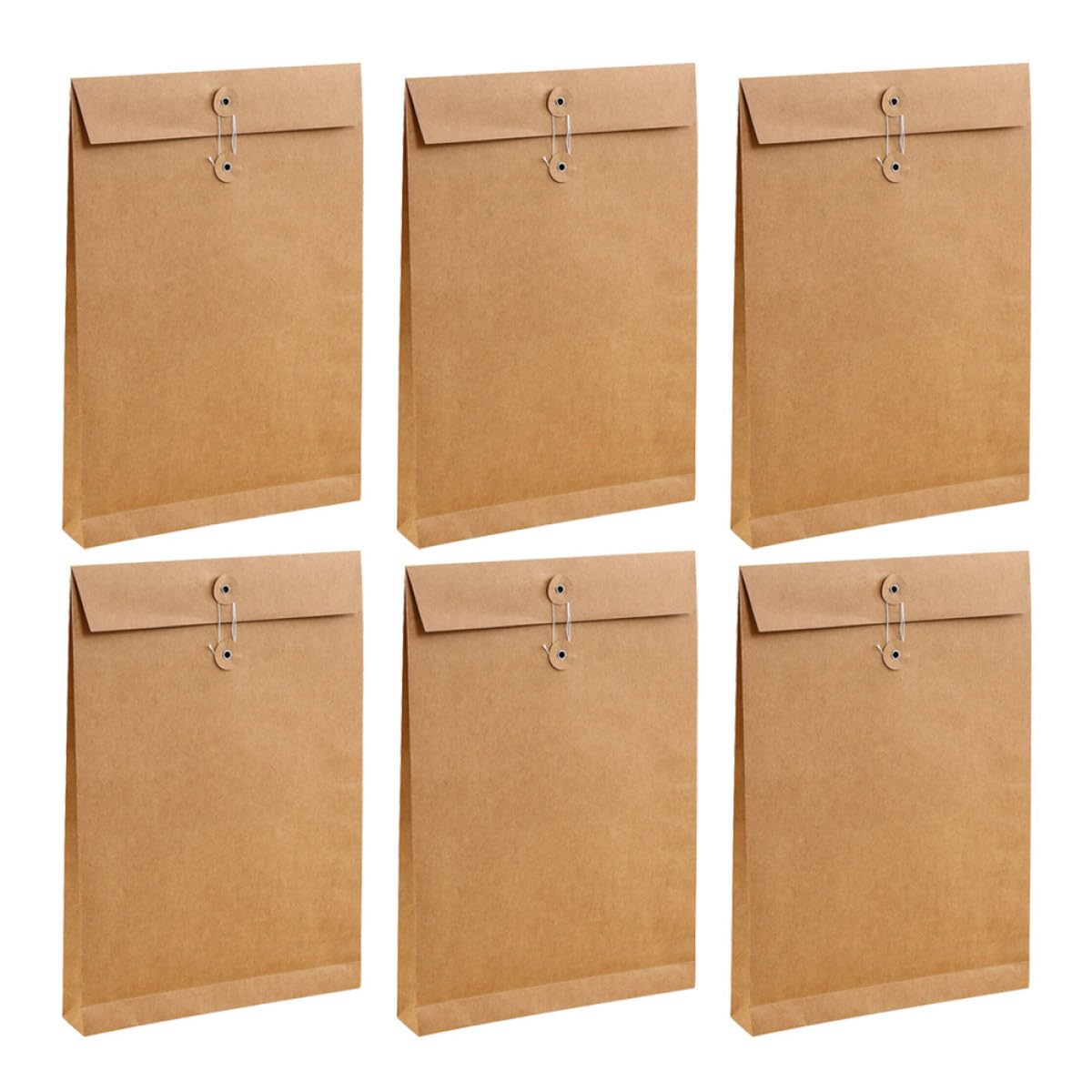 ARTIBETTER 12 Pezzi Borsa Documenti Carta Marrone Organizer per Ufficio e Scuola Portadocumenti Leggero e Spazioso per Viaggi e Lavoro Custodia Dossier