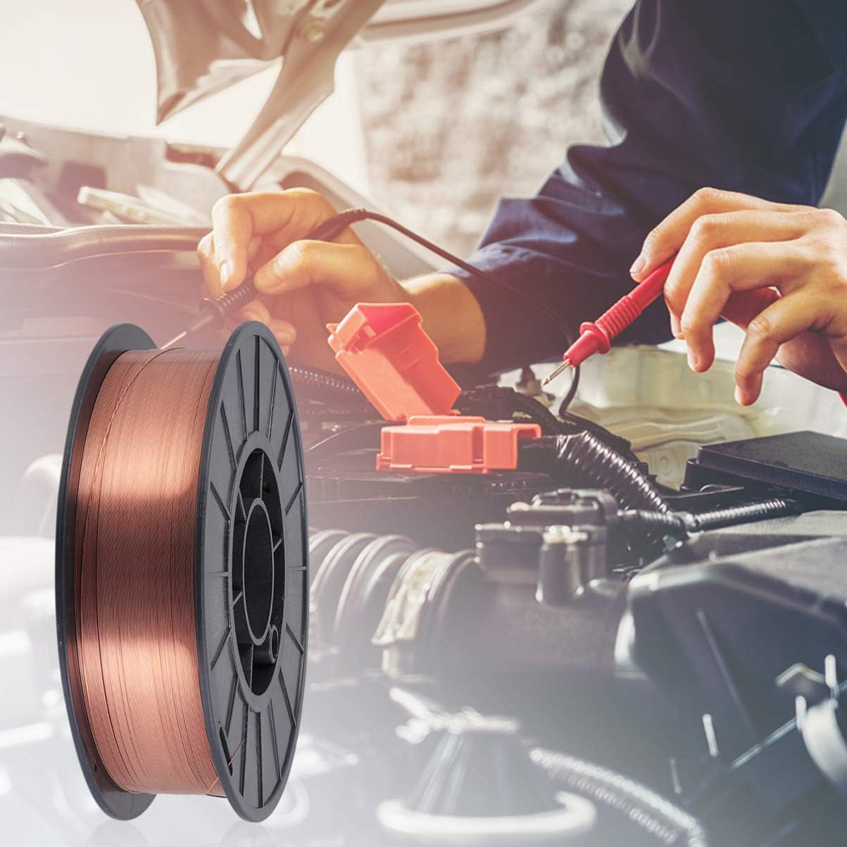 Solid Wire Solid Cored Welding Wire Mig Wire Flux Welding Aluminum Welding Wire Wall Mounted Clothes Rail Wire Spool 035 Welding Wire Welding Mig Cable Small Cap