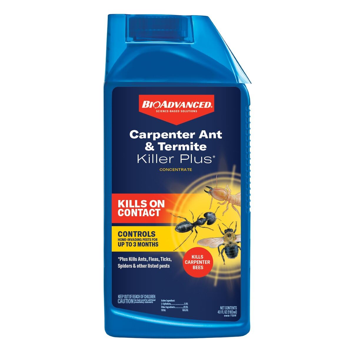 BioAdvanced Carpenter Ant & Termite Killer Plus, Concentrate, 40 oz