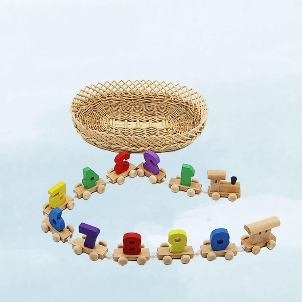 Giocattolo Montessori Trenino dei Numeri in Legno | Set di Blocchi del Treno Colorati da 1 a 9, Giocattolo Educativo per l'Apprendimento Precoce e la Motricità Fine