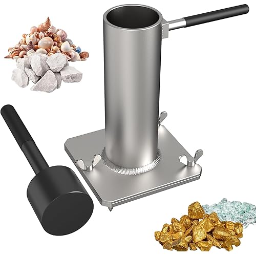 Gold Prospecting Rock Crusher Can Crusher - Frit Maker, Glass Breaker, Heavy-Duty Ore Crusher for Mining, Gold Panning, and Rockhounding Enthusiasts
