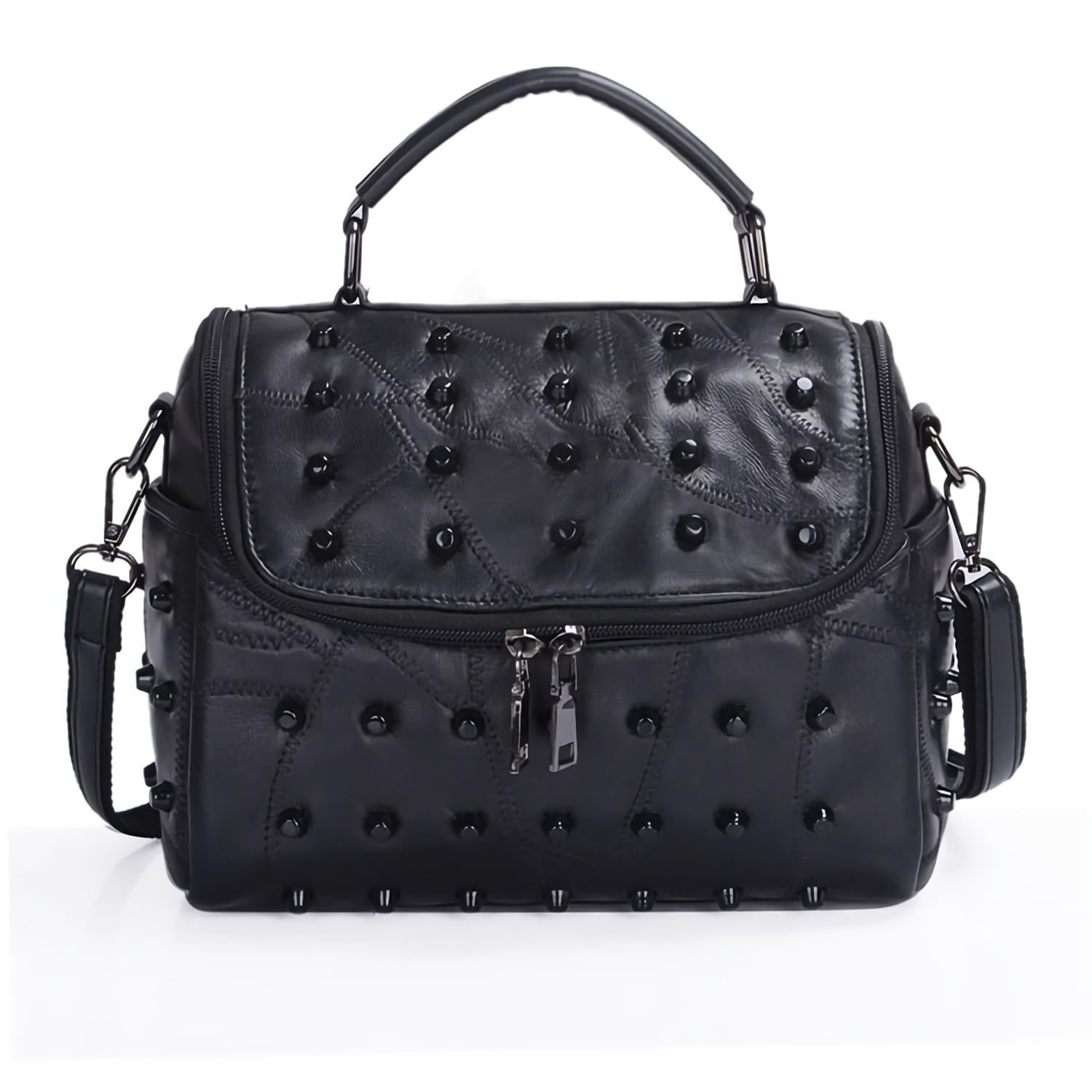 Panlom Black Shoulder Bag Crossbody Gothic Bag Gifts for Women Girls Travel