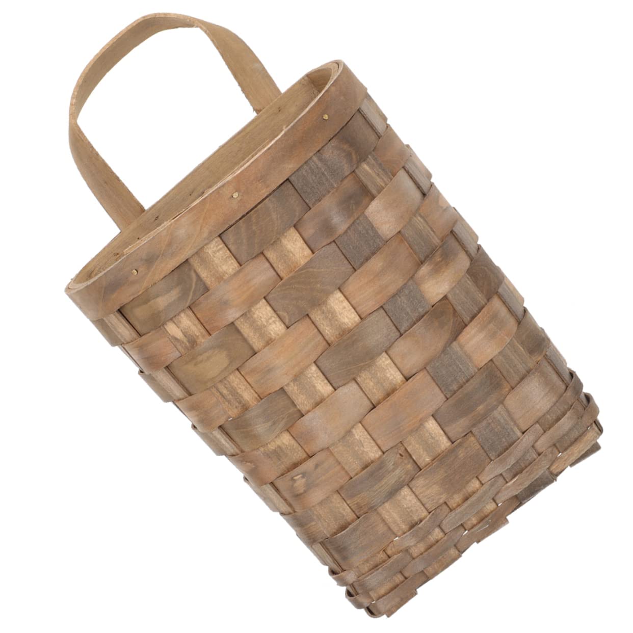 PRETYZOOM Kitchen Storage Basket Hanging Plant Holder Door Basket Vintage Fruit Bowl Fruit Holder Basket Vegetable Hanging Basket Container for Food Decorative Wall Rattan Wooden