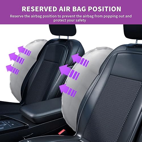 Miniatura 5 de Cojín de enfriamiento para asiento de automóvil, 10 ventiladores y sistema de 3 temperaturas ajustables de 12 V, enfriamiento rápido de 15 segundos