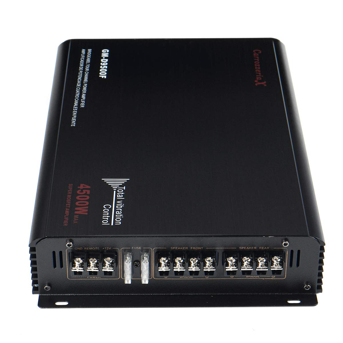YONGYAO 12V 4500W Coche Audio Estéreo Potencia Amplificador Subwoofer Envolvente estéreo 3D de 4 Canales Clase A/B
