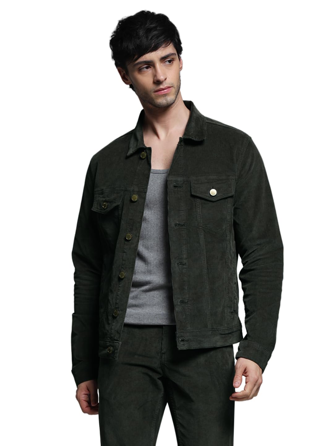 jack & jones Men's Cotton Blend Standard Length A-Line Coat-picture-38