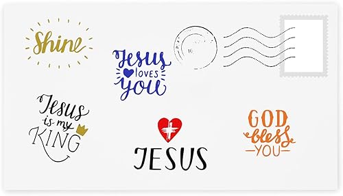 Miniatura 4 de Palabras de religión sellos transparentes para decoración de tarjetas y suministros de álbumes de recortes, sellos de goma transparente con palabras